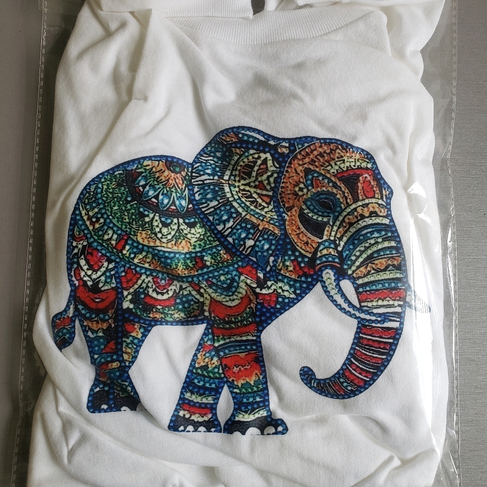 Spiritual Elephant Graphic Design T-Shirt